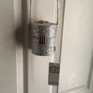 NEW Urban Expressions Silver Cylinder Bag